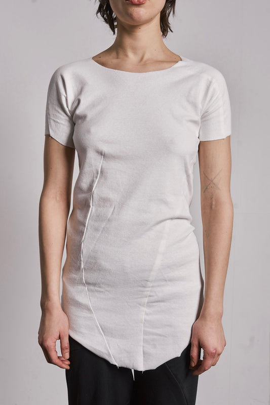 DISTORTION CURVED T-SHIRT