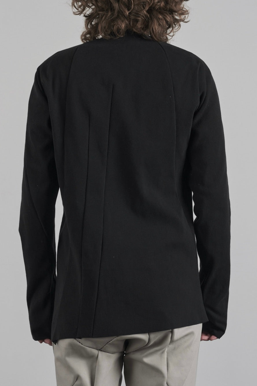 DISTORTION LONG T-SHIRT ZIPPED – T-Shirt, LEON EMANUEL BLANCK
