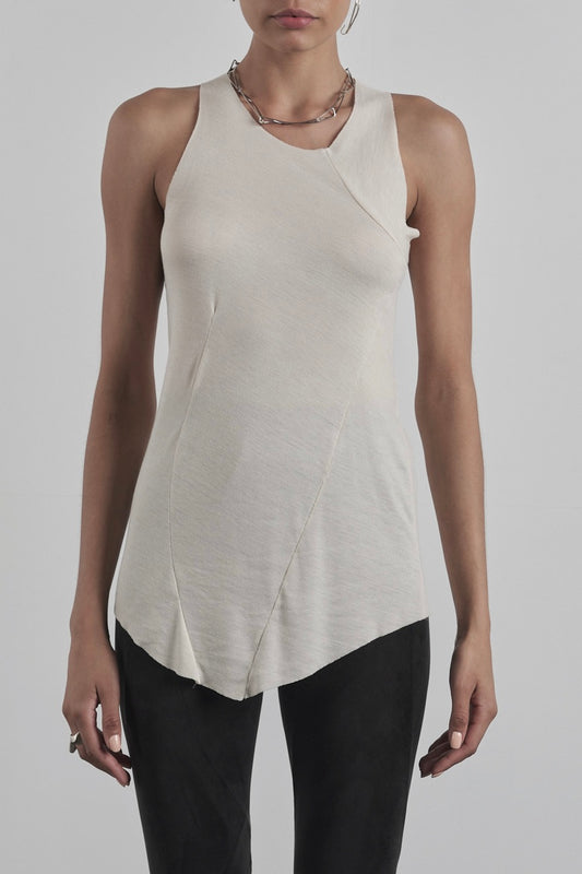 DISTORTION FITTED TANK TOP – Tanktop, LEON EMANUEL BLANCK