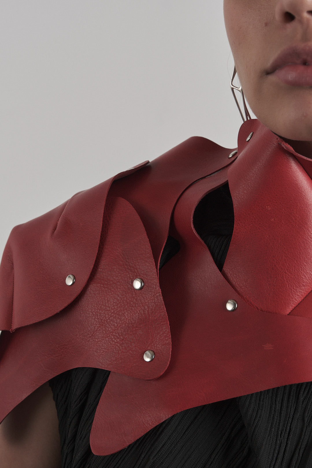 DISTORTION RIVETS SHOULDER PIECE – Accessory, LEON EMANUEL BLANCK