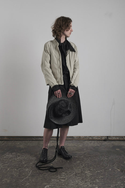 DISTORTION MAXI BOMBER JACKET – Jacket, LEON EMANUEL BLANCK