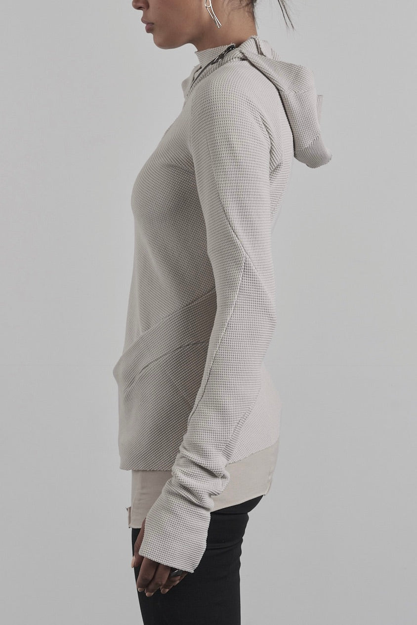 DISTORTION ZIPPED HOODIE – Hoodie, LEON EMANUEL BLANCK