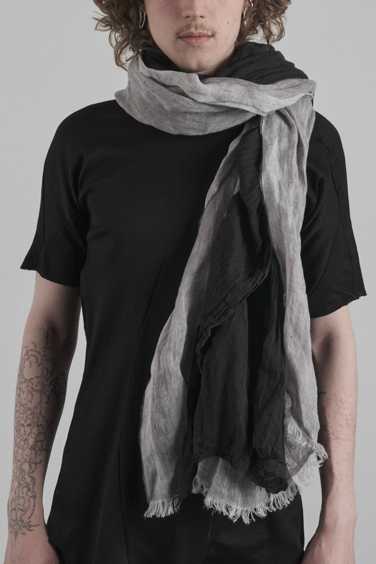 DISTORTION 2 LAYER SCARF – Scarf, LEON EMANUEL BLANCK