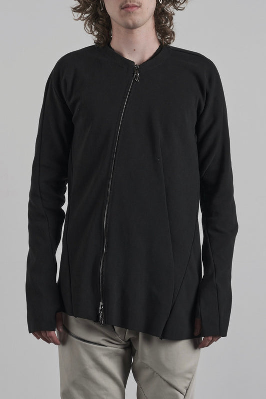 DISTORTION LONG T-SHIRT ZIPPED – T-Shirt, LEON EMANUEL BLANCK