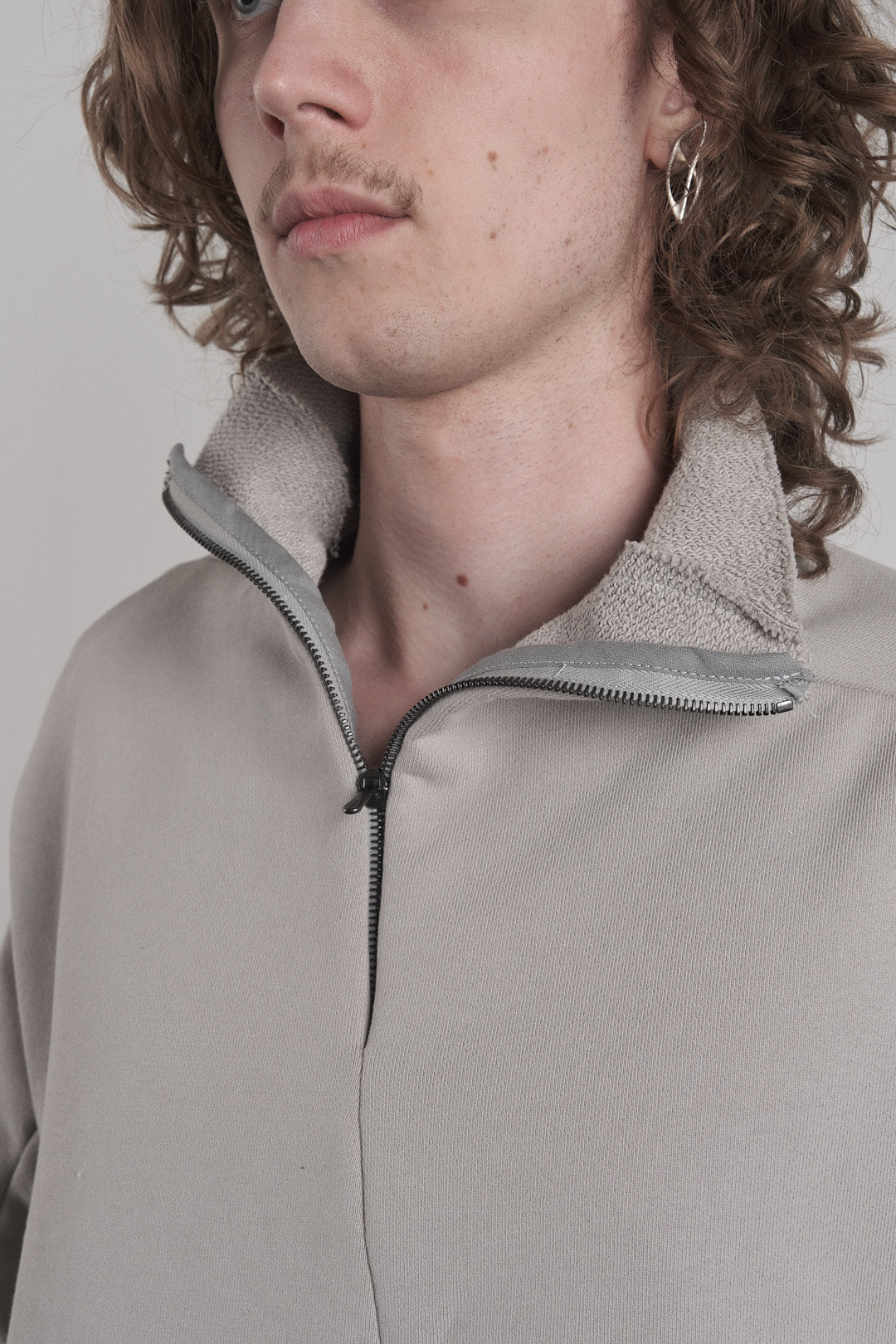 DISTORTION HALF ZIP SWEATER – Sweater, LEON EMANUEL BLANCK