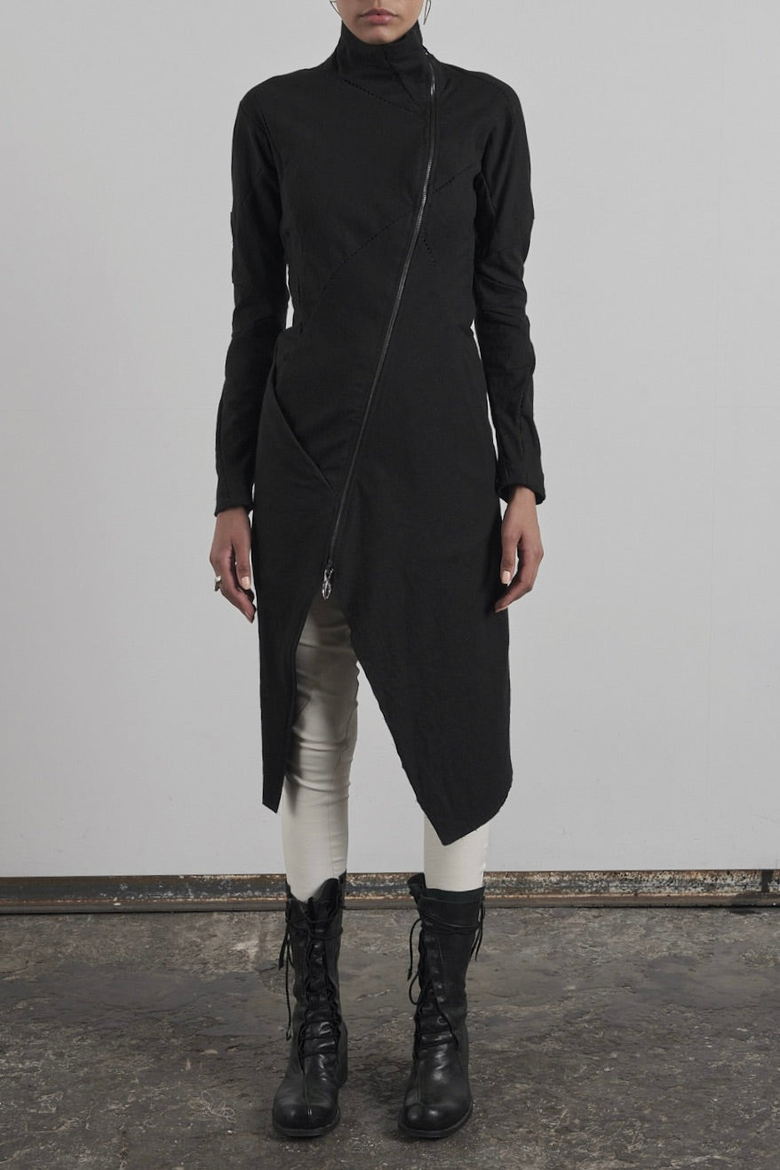 DISTORTION CURVED COAT – Coat, LEON EMANUEL BLANCK