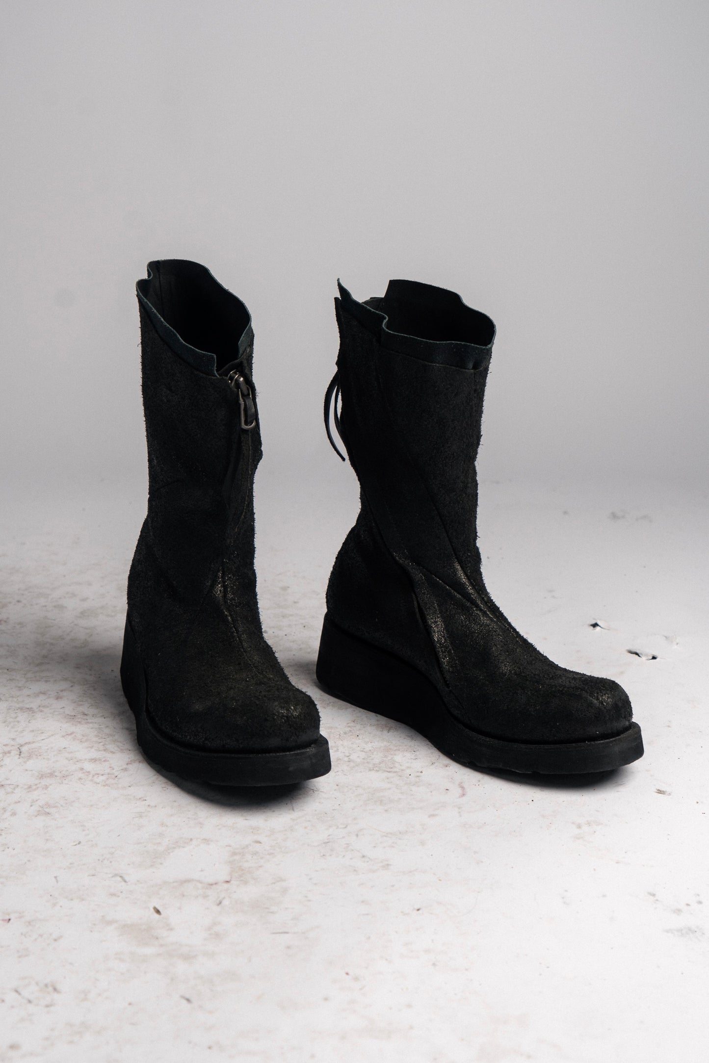 DISTORTION TALL WEDGE BOOT