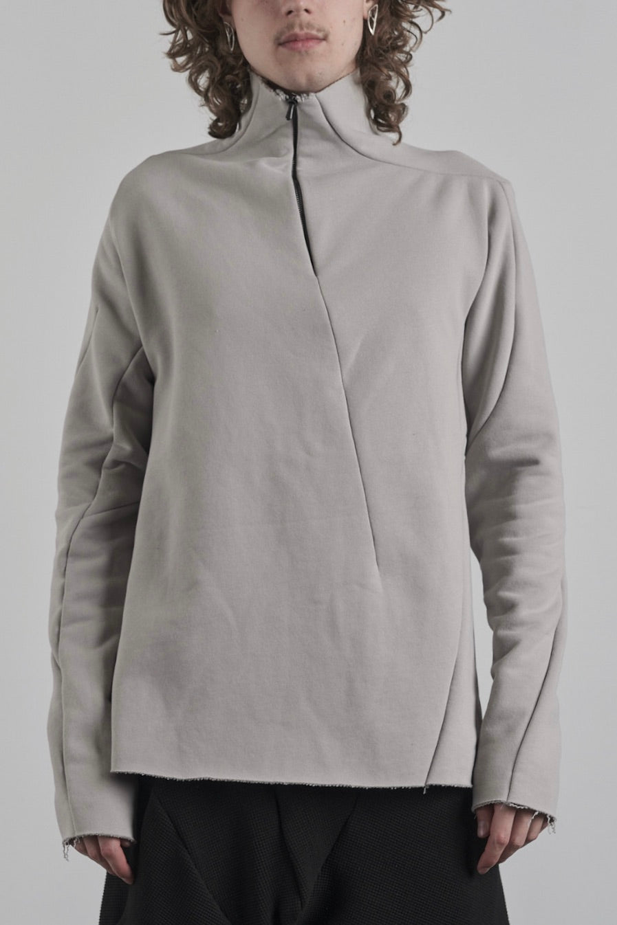 DISTORTION HALF ZIP SWEATER – Sweater, LEON EMANUEL BLANCK
