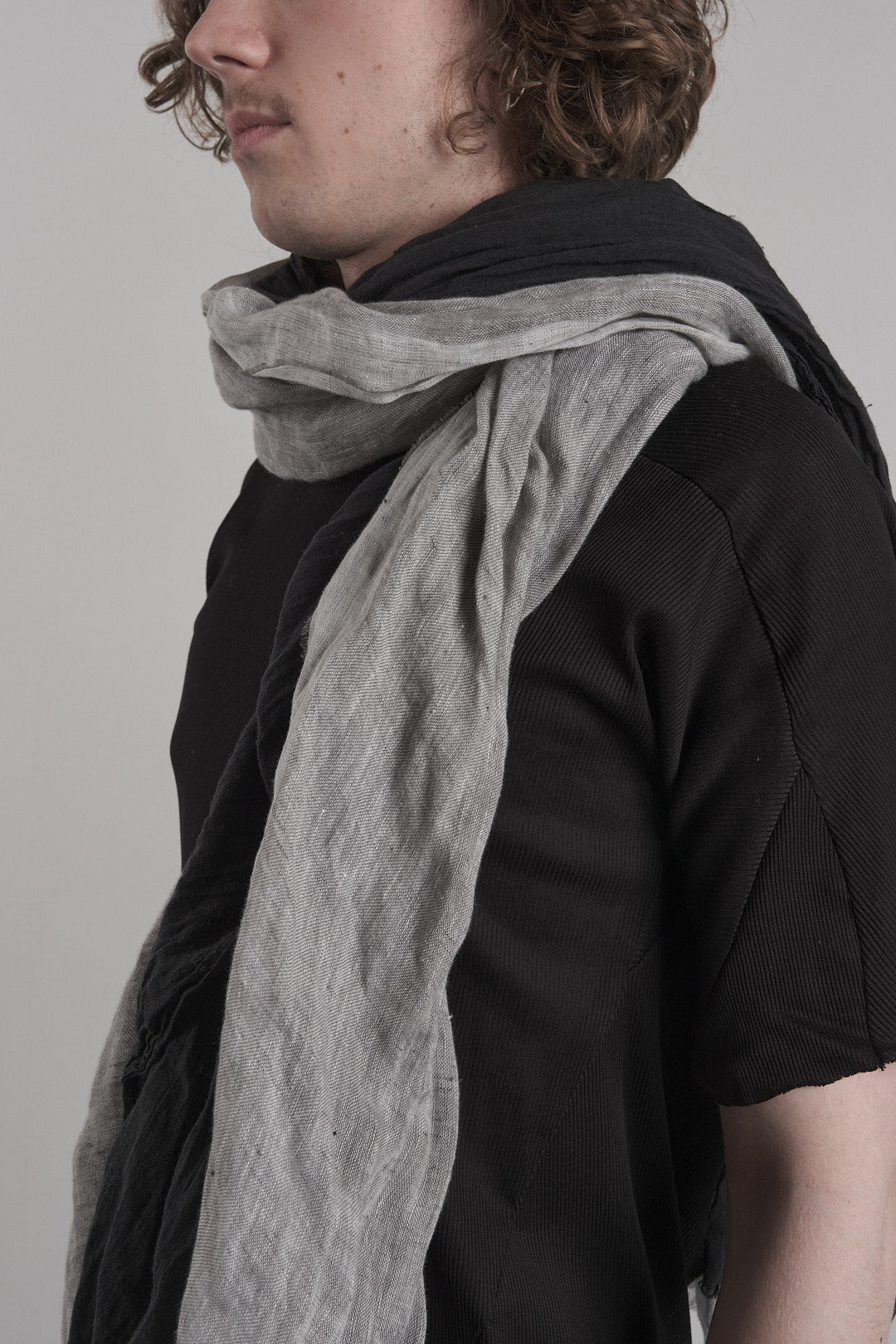 DISTORTION 2 LAYER SCARF – Scarf, LEON EMANUEL BLANCK