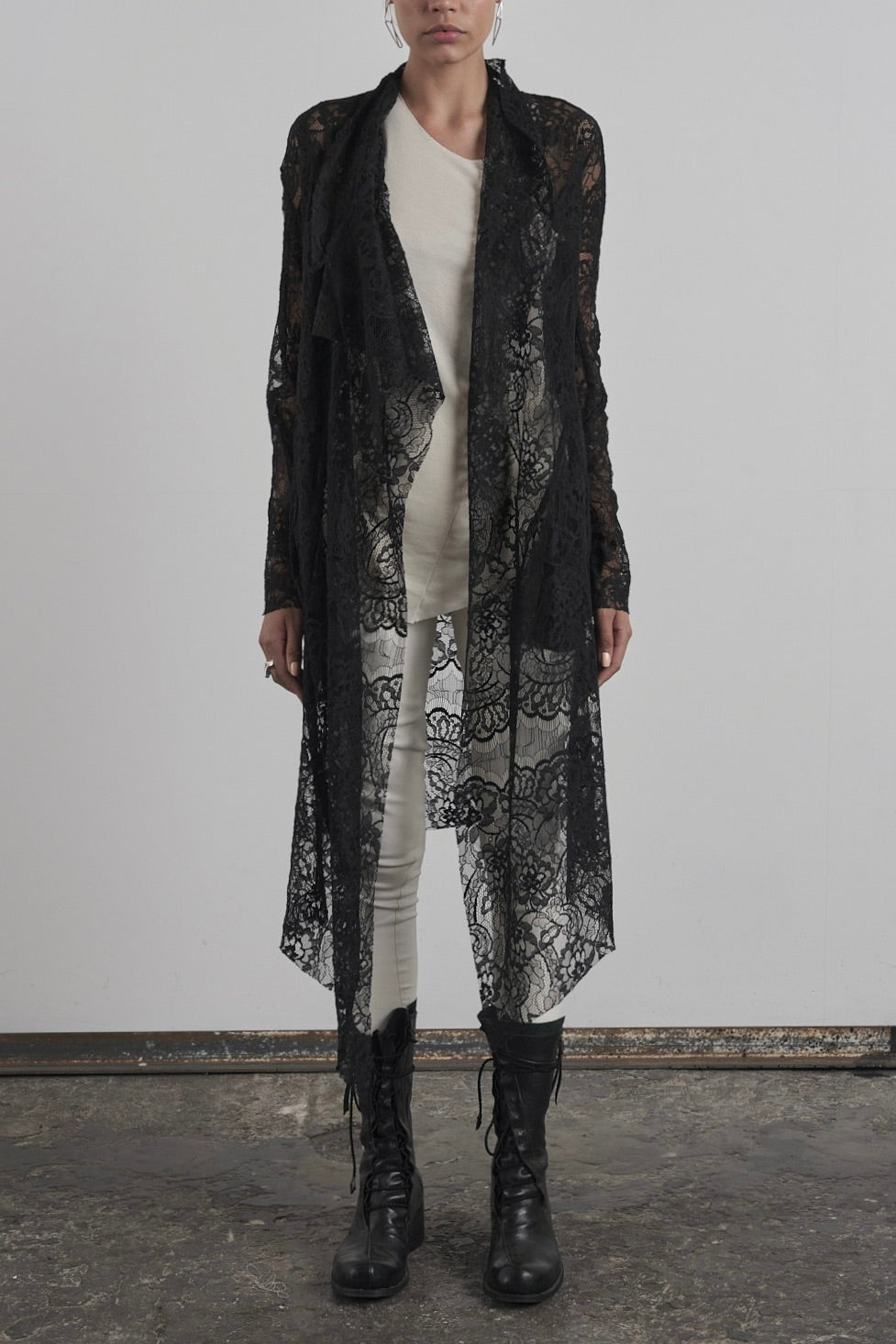DISTORTION WRAP CARDIGAN – Cardigan, LEON EMANUEL BLANCK