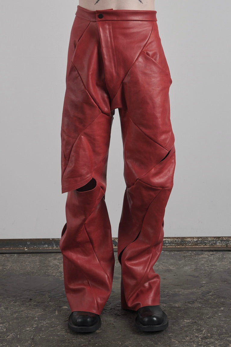 DISTORTION HIGH WAIST BAGGY PANTS – Pants, LEON EMANUEL BLANCK
