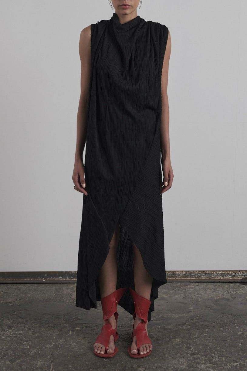 DISTORTION LONG DRESS – Dress, LEON EMANUEL BLANCK