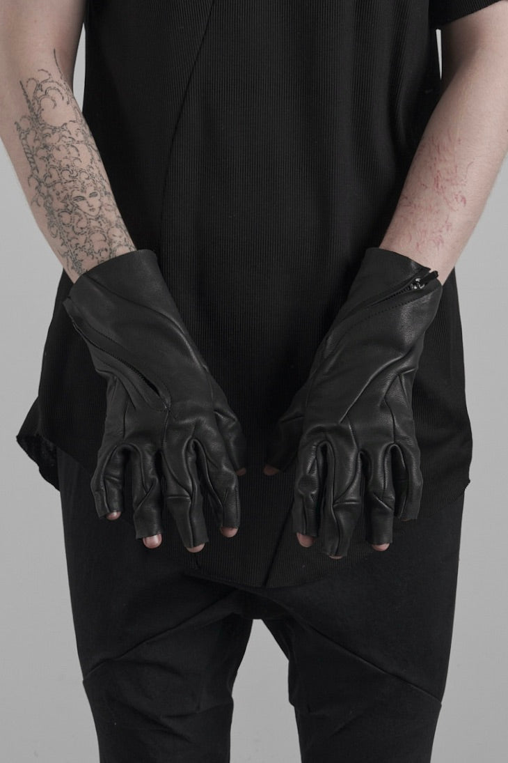 DISTORTION 5 FINGERLESS GLOVES – Gloves, LEON EMANUEL BLANCK