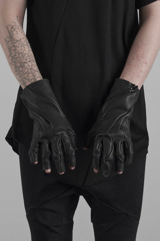 DISTORTION 5 FINGERLESS GLOVES – Gloves, LEON EMANUEL BLANCK