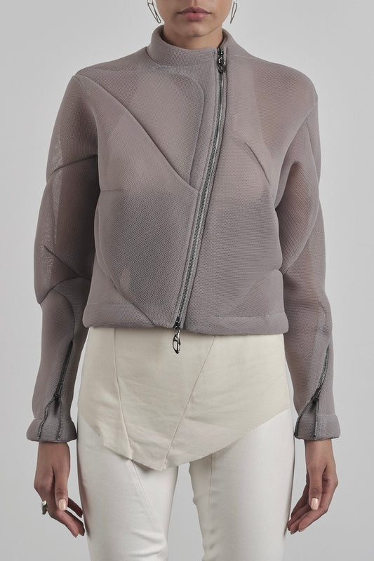 DISTORTION BOMBER JACKET – Jacket, LEON EMANUEL BLANCK