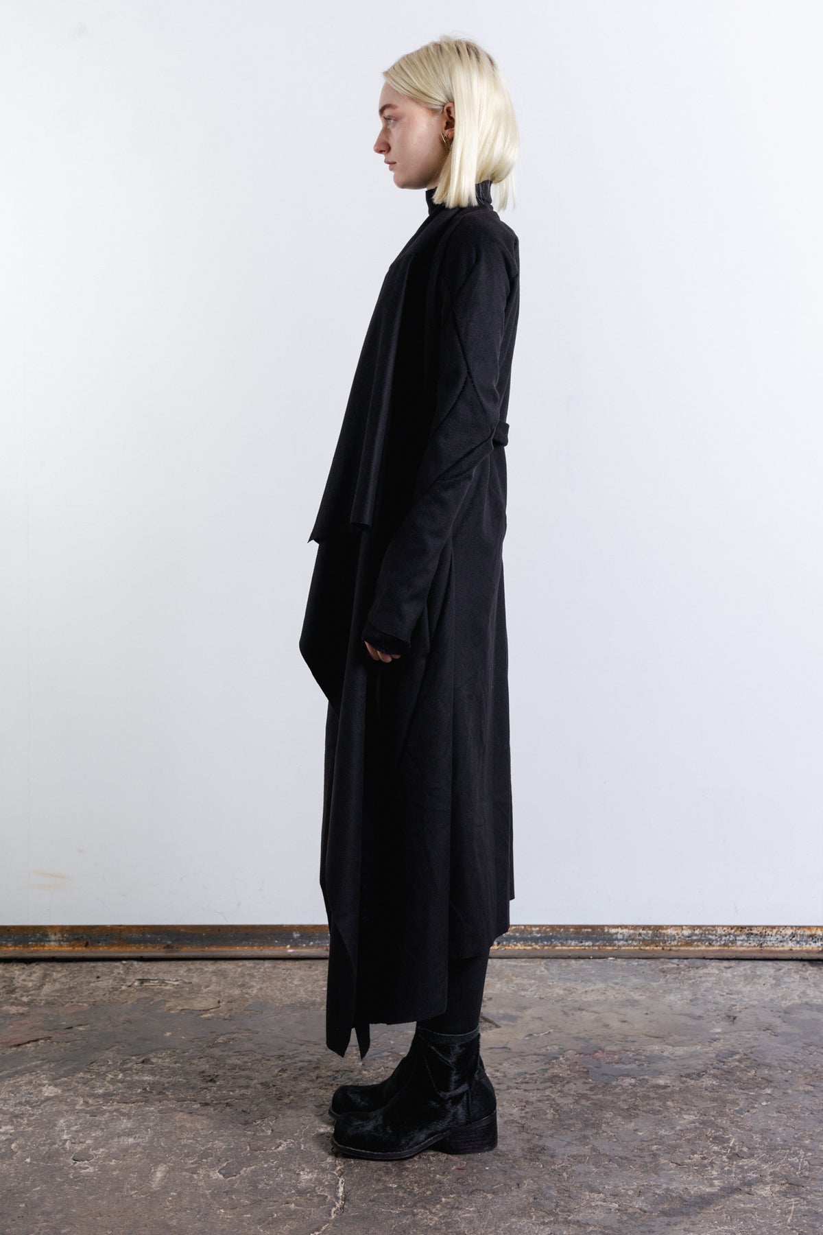 DISTORTION BELTED CARDIGAN