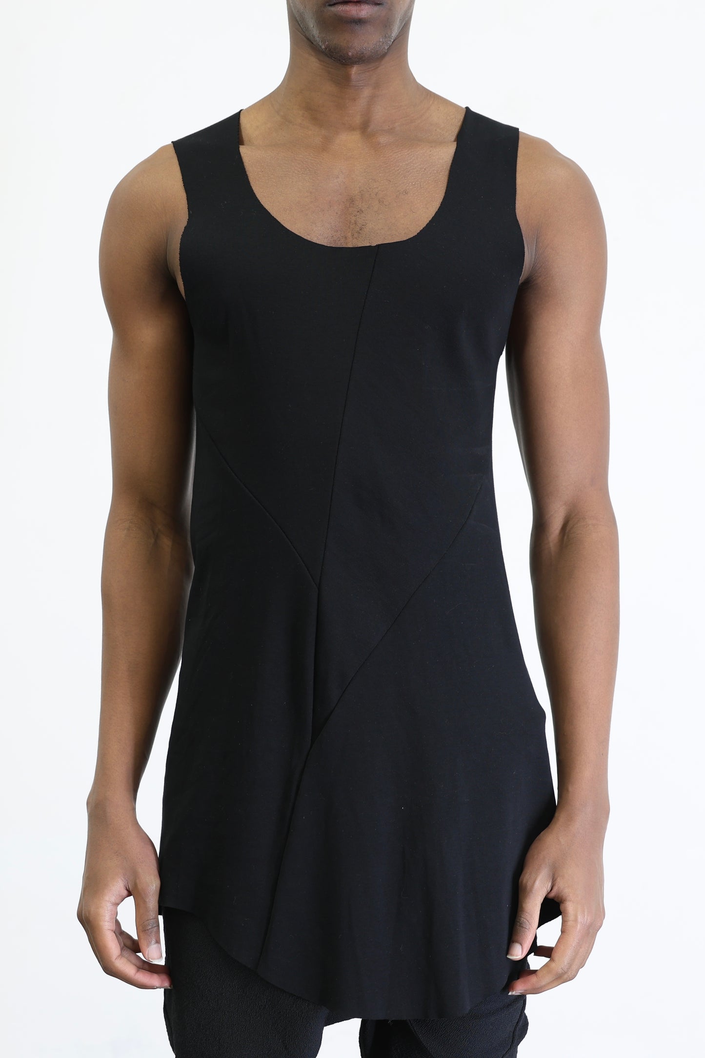 DISTORTION FITTED TANK TOP