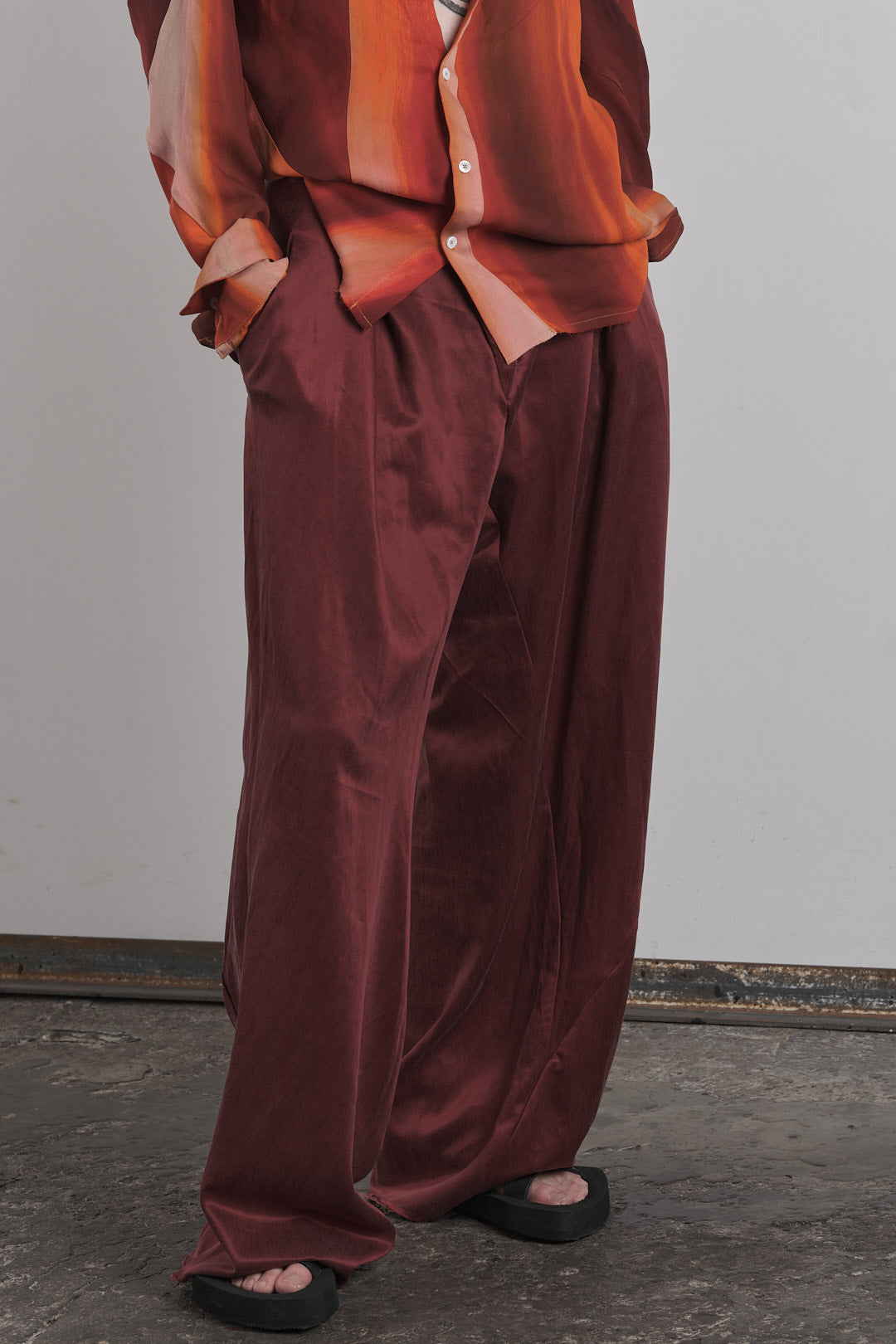 DISTORTION HIGH WAIST FOLD PANTS – Pants, LEON EMANUEL BLANCK