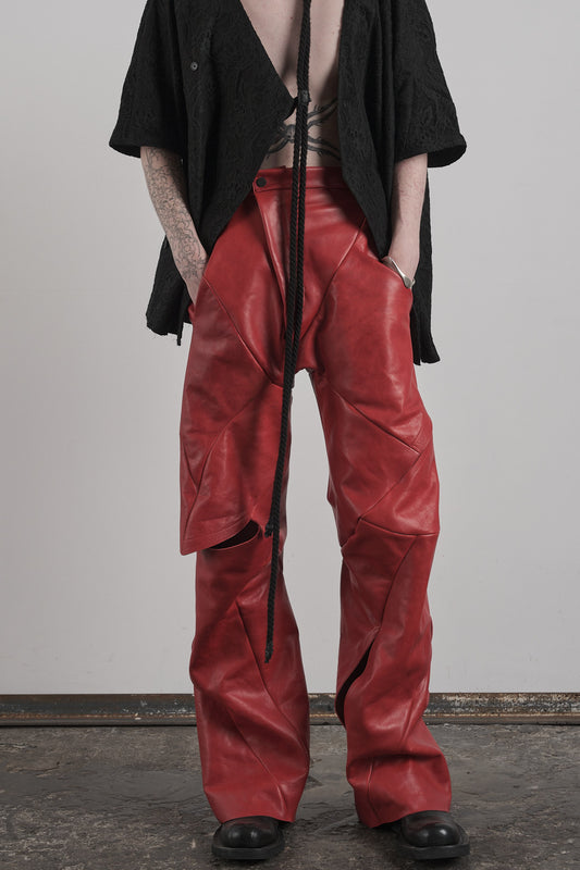 DISTORTION HIGH WAIST BAGGY PANTS – Pants, LEON EMANUEL BLANCK
