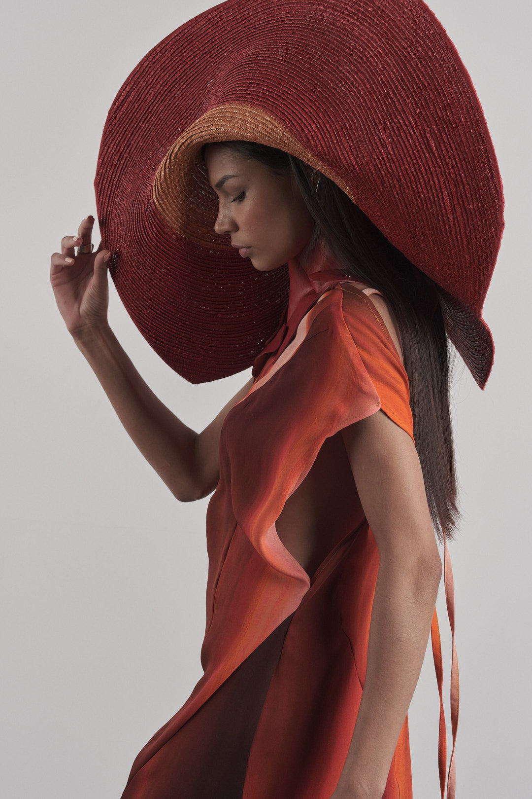 DISTORTION CAPE DRESS – Dress, LEON EMANUEL BLANCK