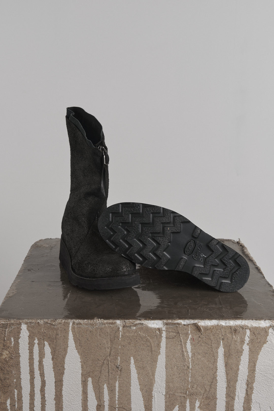 DISTORTION TALL WEDGE BOOT – Boot, LEON EMANUEL BLANCK